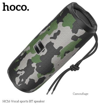 Преносима колонка HOCO HC16, Wireless, Waterproof, 10W, Bluetooth 5.3 - Камуфлаж