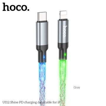 HOCO кабел U112 Shine Type-C към Lightning