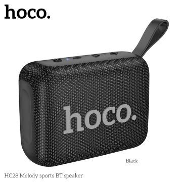 HOCO HC28 Безжичен спортен високоговорител 8W (Поддържа TF, USB, AUX) - Черен