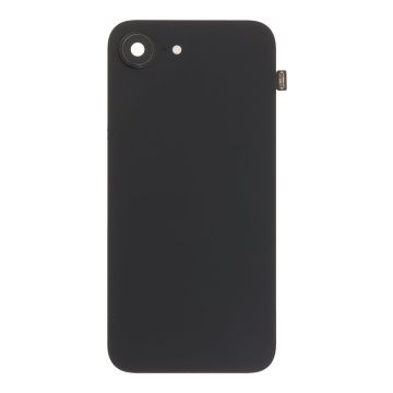 Заден капак за iphone 16e оборудван + стъкло камера + метална пластина + светкавица - black, черен / OEM /