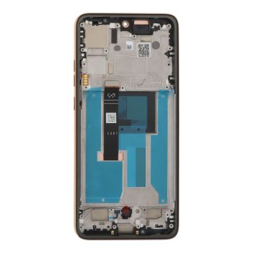 Оригинален дисплей за Motorola Edge 50 Neo / XT2409 ( Service Pack, mocha mousse, черна рамка )