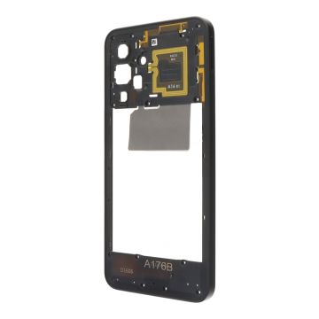 Средна рамка за Samsung Galaxy A17 5G / A176, SM-A176B / black, черен / ORG /