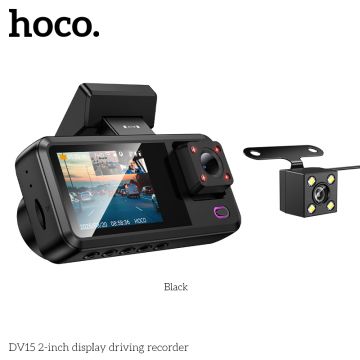 Видеорегистратор за шофиране Hoco DV15 , Wi-Fi и Задна Камера