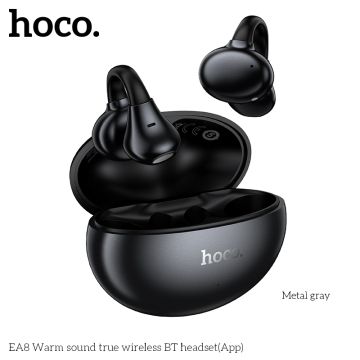 Hoco TWS EA8 Безжични слушалки с отворен ухо, Bluetooth - Черни