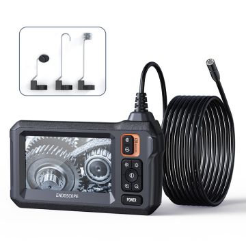 IP67 Индустриална ендоскопска камера с 8 мм, C30-M 5M 4.3-инчов IPS екран 1080P HD