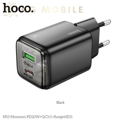 Зарядно устройство HOCO N53 Monsoon PD30W+QC3.0