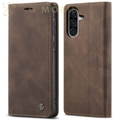 CaseMe Луксозен Калъф Тип Тефтер За Samsung Galaxy A36 - кафе