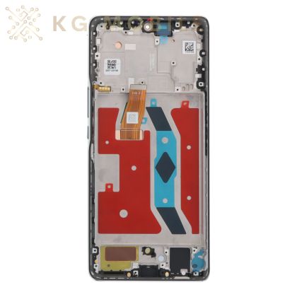 LCD Дисплей за Honor Magic 5 Lite / X9a / с рамка / silver, сребрист /