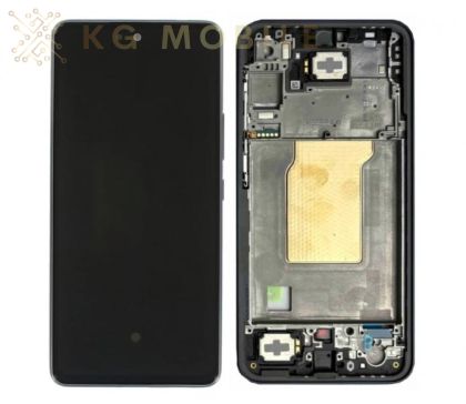 LCD Дисплей за Samsung Galaxy A35 5G / A356, SM-A356B / с рамка / Черен / Оригинал Service Pack /