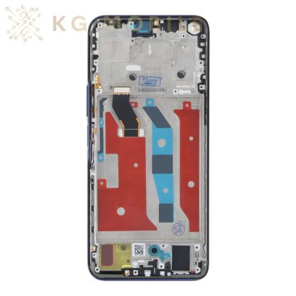 LCD Дисплей за Huawei Nova 8i / NEN-LX1 / син / с рамка / Оригинал Service Pack /