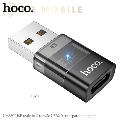 HOCO UA36C  USB към USB-C женски адаптер