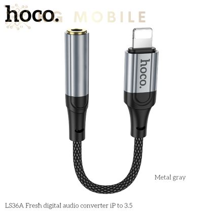 Аудио адаптер HOCO LS36A AUX Lightning към Jack 3,5 мм 
