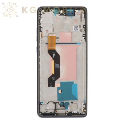 LCD Дисплей за Motorola Edge 60 Fusion / XT2503 / slipstream, синя рамка / Оригинален /