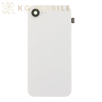 Заден капак за iphone 16e оборудван + стъкло камера + метална пластина + светкавица - Бял / OEM /