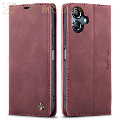 CaseMe Елегантен Луксозен Калъф Тип Тефтер За Samsung Galaxy  A06 / A07 - Бордо