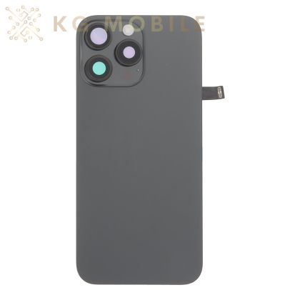 Заден капак за iPhone 16 Pro Max, оборудван / black titanium, черен /  OEM /