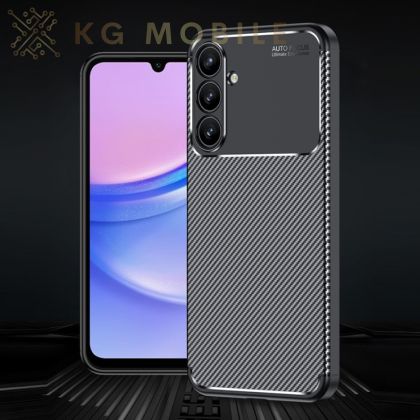 Силиконов Кейс Carbon за Samsung Galaxy A16 / A16 5G - черен