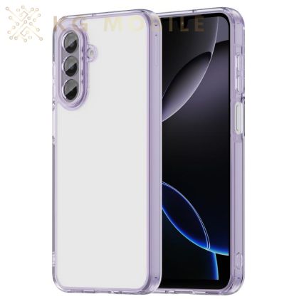 Силиконов Кейс Hybrid за Samsung Galaxy A17 4G / 5G - прозрачен, лилав