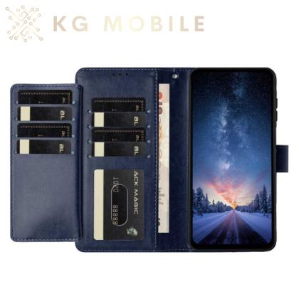 Калъф Тип Тефтер Lambskin За Samsung Galaxy A17 4G / 5G - тъмносин