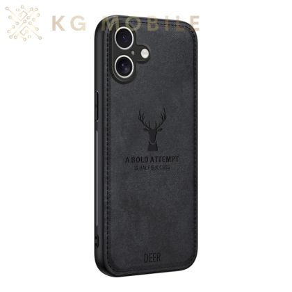 Силиконов Кейс Deer за iPhone 16 - черен