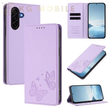 Калъф Тип Тефтер Butterfly За Samsung Galaxy A57 5G - лилав