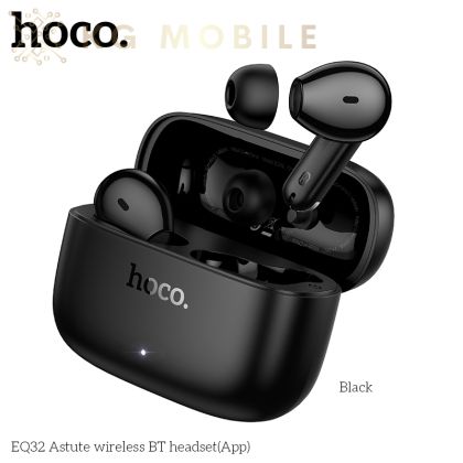 Безжични слушалки HOCO EQ32 Astute - черни
