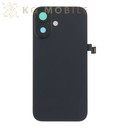 Заден капак за iPhone 16 / оборудван / Black ,черен /  OEM /