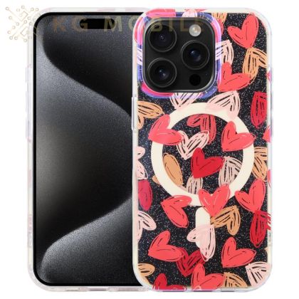 Силиконов Кейс Jungle за iPhone 15 Pro - Love