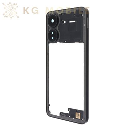 Средна рамка за Xiaomi Redmi 13C, Xiaomi Poco C65 / black, черен / ORG /