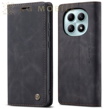 CaseMe Калъф Тип Тефтер За Xiaomi Redmi Note 15 5G, Note 15 4G - черно 