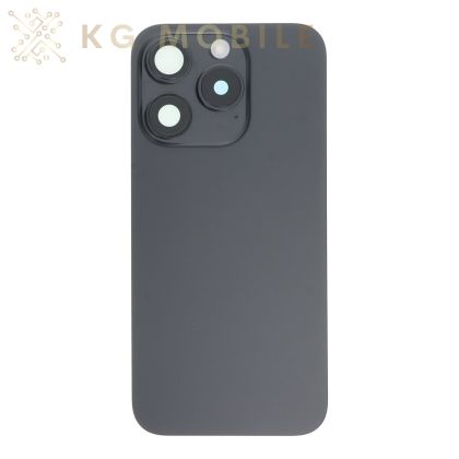 Заден капак за iPhone 15 Pro , оборудван / black titanium, черен /  OEM /