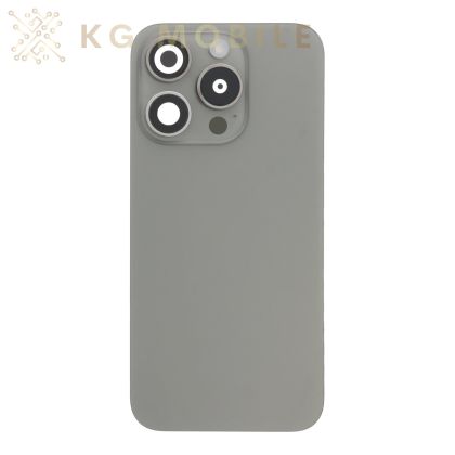 Заден капак за iPhone 15 Pro , оборудван / natural titanium, сив /  OEM /