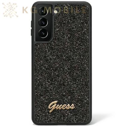 Original faceplate case GUESS GUHCS23LHGGSHK for SAMSUNG S23 Ultra (Fixed Glitter / black)