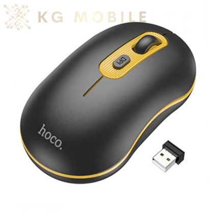Безжична Мишка Hoco - Wireless Mouse (GM21) - 2.4G - Black / Yellow