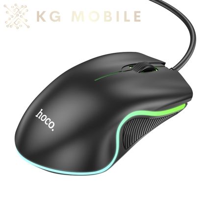 Мишка Hoco - Wired Mouse (GM19) - USB, with RGB Lights and 3D Button, for Gaming 1.4m, 1000 DPI - Black