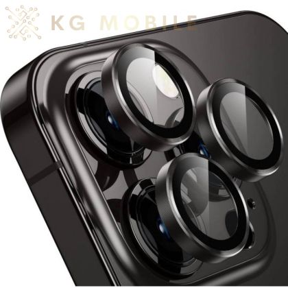 Цветен протектор за Камера на Телефон Samsung S24 Plus - Черен