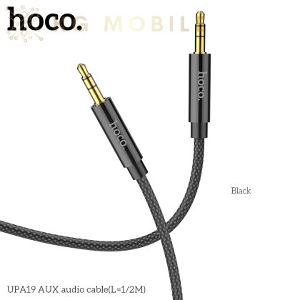 Aux кабел HOCO UPA 19 Черен 1м