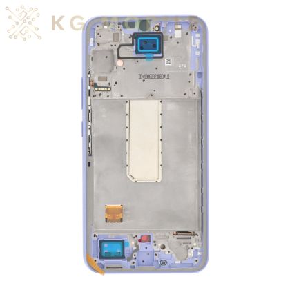 LCD Дисплей за Samsung Galaxy A34 5G A346 /  Виолетов / Оригинален Service Pack - с рамка
