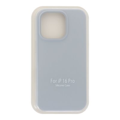 Силиконов Кейс Full Pure Color  за  iPhone 16 Pro -  Grey Blue