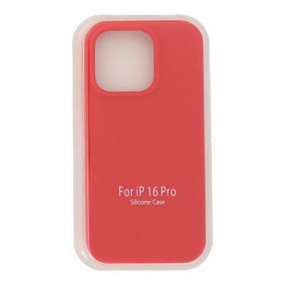 Силиконов Кейс Full Pure Color  за  iPhone 16 Pro - Red