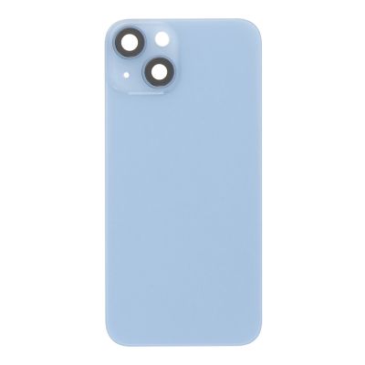 Заден капак за iphone 14 оборудван + стъкло камера + метална пластина / Blue / OEM 