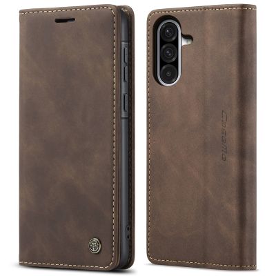 CaseMe Луксозен Калъф Тип Тефтер За Samsung Galaxy A36 - кафе