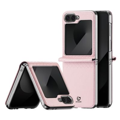 Кейс DUX DUCIS Bril Series Leather за Samsung Z Flip 6 / F741 / Z Flip 7 FE / F761- Pink