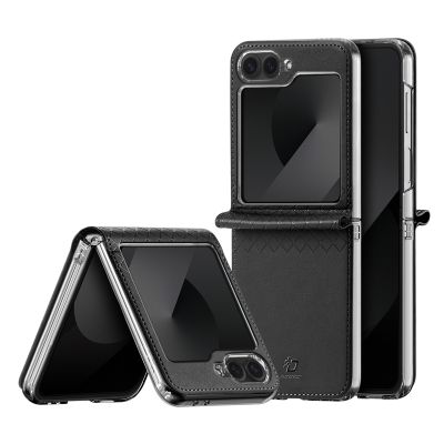 Кейс DUX DUCIS Bril Series Leather за Samsung Z Flip 6 / F741 / Z Flip 7 FE / F761- Black