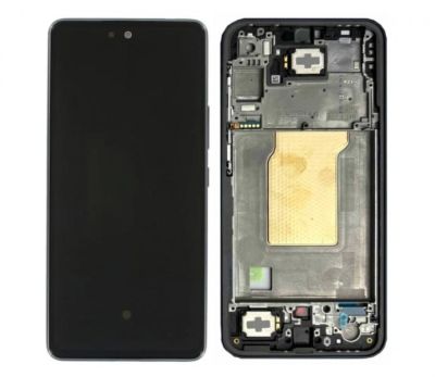 LCD Дисплей за Samsung Galaxy A35 5G / A356, SM-A356B / с рамка / Черен / Оригинал Service Pack /