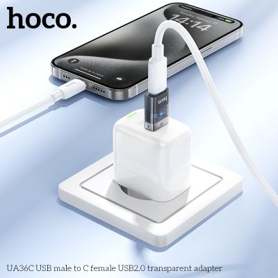 HOCO UA36C  USB към USB-C женски адаптер