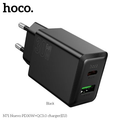 Зарядно устройство HOCO N71 PD30W+QC3.0 ,черно