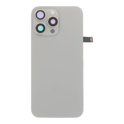 Заден капак за iPhone 16 Pro Max, оборудван / natural titanium, сив /  OEM /
