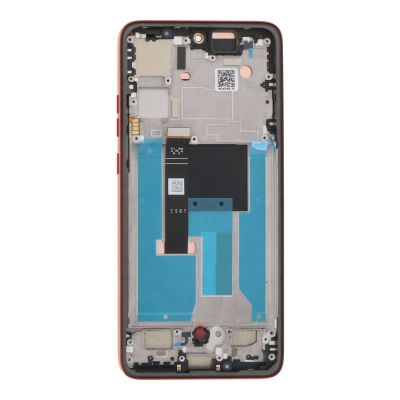 Оригинален дисплей за Motorola Edge 50 Neo / XT2409 ( Service Pack, poinchiana, червена рамка )