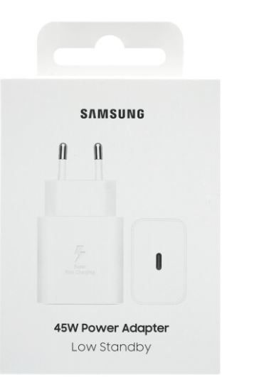 Зарядно Samsung Super Fast Charger EP-TA845XBE 45W, USB-C, бял